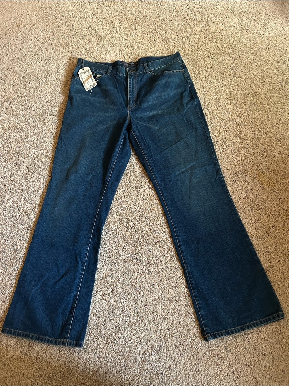 NWT Lauren Ralph Lauren Premium Lyn Bootcut Dark Wash Jeans Size 16